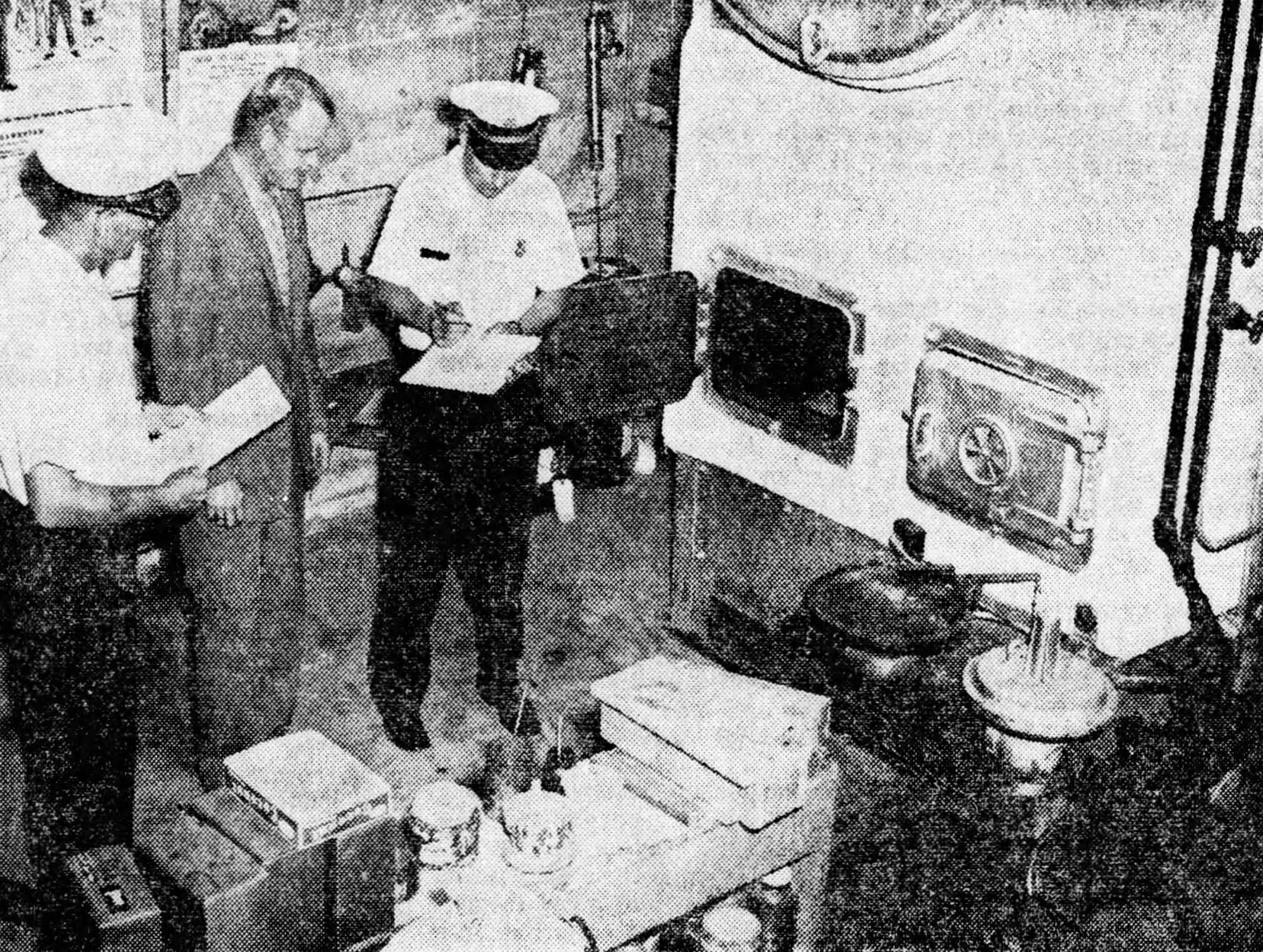 Inspecting school boilers, 1959
